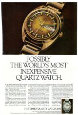 1973 Timex Balance Wheel Quartz Ad